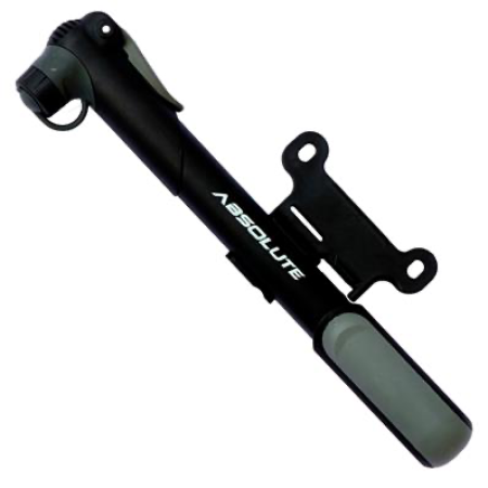 bomba de mão, absolute nero, 80 psi, alumínio/nylon, schrader/presta, preto